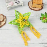 Natural Bamboo Rattan/Paper Weaving Cage Pet Bird Chewing Toys Parrot Cage Foraging Shredder Home Hanging Decoration