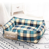 Pet Dog Bed Warm Pet Bed Removable Soft Pet Bed for Dogs Washable House Sofa Mats Sleeping Beds Cat Puppy Cotton Kennel Mat