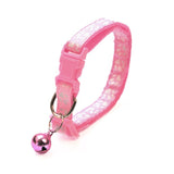 Colorful Cute Bell Collar Adjustable Buckle Cat Collar Pet Supplies Footprint Personalized Kitten Collar Small Dog Accessories