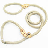 P Chain Dog Leash Slip Collar pet Walking Leads Nylon Dog Mountain Climbing Rope puppy pet Traction For small Medium Large Dogs