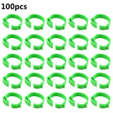 100PCS Chicken Leg Ring Adjustable Size Poultry Leg Buckle Digital Label For Chicken Duck Pigeon Poultry Farming Distinction