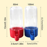 2 Pcs Bird Feeder and Drinker Set Clear Plastic Seed and Water Dispenser Large Capacity Fits Most Cage Automatic Feeding