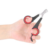1Pc Bird Nail Clipper Pet Bird Nail Scissors Pet Claw Nail Clippers Small Animals Grooming Tool Bird Supplies Black + Red