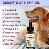 GPGP 20ML Natural Pet H emp Oil Herbs Essential Oil for Dogs Cat Anxiety Relief Improve Immunity Pain Pet hair Care Oil