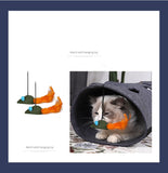 Cat Toys DIY Combination Cat Tunnel Cat Interactive Hide Seek Game Tunnel Cat Litter Mint Mouse Toy Felt Foldable Tunnel