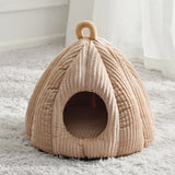 Hot Sell Cat Bed Warm Pet Basket Cozy Dog House Kitten Lounger Cushion Cat House Tent For Small Dog Mat Washable Cave Pets Beds