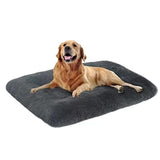 Long Plush Dog Bed Square Dog Mat Pet Cushion Blanket Soft Fleece Cat Cushion Puppy Chihuahua Sofa Mat Pad For Small Large Dogs
