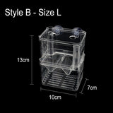 Baby Fishes Acrylic Aquarium Hatchery For Guppy Fish Isolation Breeding Box With Suction Cup Transparent Fish Tank Incubator