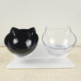 Cat Double Bowl Cat Bowl Dog Bowl  Non-slip Food Bowl With Raised Stand Cat Feeding &amp; Watering Supplies Dog Feeder Pet Supplies