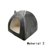 Dropshipping Foldable 2-in-1 Cat Bed Indoor Kitten Tent House Warm For Small Pet Pad Dog Nest  Cave Sleeping Cozy Plush Mat