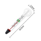 Floating Aquarium Thermometer Fish Tank Glass Temperature Measuring Tool With Suction Cup Fahrenheit Celsius Accessories