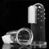 New Dog Cat Cleaning Supplies Soft Pet Finger Toothbrush Teddy Dog Brush Addition Bad Breath Teeth Care Dog Accessories