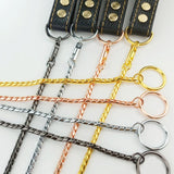 Pet Dog P Chain Dog One-piece Leash Outdoor Walking PU&amp;copper Traction Rope Competition-grade P-chain Corrective Control Rope