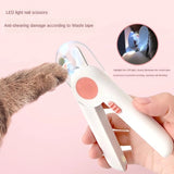 Dog Nail Scissors Pet Nail Clippers Cutter Grooming Electric Claw Scissors Cat Dog Products With Led Light Claw Nail Scissors