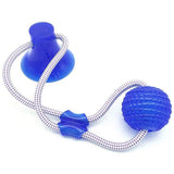 Silicon Pet Dog Toys Suction Cup Tug Dogs Chewing Push Ball Toy Pet Tooth Cleaning Dog Toothbrush for Puppy large Dog Biting Toy