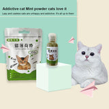 1 Bottle/bag Mint Leaf Powder Pet Cat Snacks Natural Cat Mint Powder Healthy Clean Teeth Cat Grass Powder Care Toys Pet Products