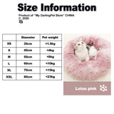 Fluffy Plush Cat Bed House Mat Beds for Cats Pet Products Super Soft Warm Long Plush Round Cat Dog Beds Houses for Cats Puppy