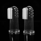 New Dog Cat Cleaning Supplies Soft Pet Finger Toothbrush Teddy Dog Brush Addition Bad Breath Teeth Care Dog Accessories