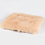 Long Plush Dog Bed Square Dog Mat Pet Cushion Blanket Soft Fleece Cat Cushion Puppy Chihuahua Sofa Mat Pad For Small Large Dogs
