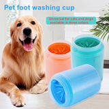 Dog  Pet Foot Paw Cleaner Cup Soft Silicone Combs Portable Outdoor Washer Cup Paw Clean Brush Quickly Wash Foot Cleaning Bucket