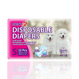 Disposable Dog Diapers Female Super Soft And Powerful Absorbent Diapers High Quality 12pcs/Bag Dog Diapers