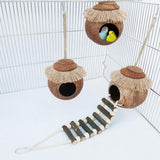 Pretty Pet Nest Globular Comfortable Reliable Cozy Hamster Warm Sleeping Cage with Ladder
