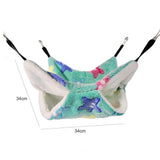 Pet Sugar Glider Hamster Double-layer Hammock Thicken Plush Hanging Squirrel Sleeping Bag Mat