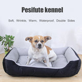 Dog Bed Mat Kennel Soft Dog Puppy Pet Supplies Nest For Small Medium Dogs Winter Warm Plush Bed House Waterproof Cloth Pet Beds