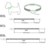 Bone-shaped Pendant Cat Dog Collar Rhinestone Inlay Dog Necklace Pet Collar Mixed Color Elastic Jewelry Collar Dog Accessories