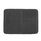Pet Cat Litter Mat Waterproof EVA Double Layer Cat Litter Trapping Pet Litter Box Mat Clean Pad Products For Cats Accessories