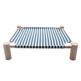 Elevated Cat Bed House Cat Hammocks Bed Wood Canvas Cat Lounge Bed for Small Rabbit Cats Dogs Durable Canvas Pet House Supplies