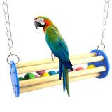 1PCS Pet Bird Squirrel Parrot Bead Chain Chewing Climbing Swing Bite Toy Cage Decor Birds accessoires Parrot accessories