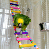 Parrots Toys Swing Balls Climbing Toy Chewing Training Ladders Hanging Hammock Natural Wood Birds Pets Bird Supplies