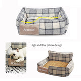 Pet Dog Bed Warm Pet Bed Removable Soft Pet Bed for Dogs Washable House Sofa Mats Sleeping Beds Cat Puppy Cotton Kennel Mat