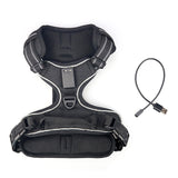 Pet Product LED Harness Tailup Nylon Flashing Light Safety Dog Harness Leash Rope Belt LED Dog Collar Vest Pet Supplies