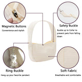 Handmade Pet Dog Carrier Outdoor Travel Handbag Canvas Single Shoulder Bag Sling Comfort Travel Tote Shoulder Bag Breathable