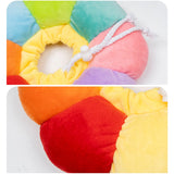 Rainbow Flower Cat Elizabethan Collar Pet Dog Neck Cone Recovery Collar Anti-bite Protective Medical Neck Ring Pet Accessories