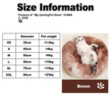 Fluffy Plush Cat Bed House Mat Beds for Cats Pet Products Super Soft Warm Long Plush Round Cat Dog Beds Houses for Cats Puppy