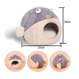 Pet Cat Dog Warm Bed Pet Cushion Kennel For Small Medium Large Dogs Cats Travel Portable Winter Pet Bed Dog House Puppy Mat