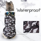 HOOPET New Style Pet Dog Clothes Winter Warm Cotton Clothes for Big Dog Leisure Style Camouflage Color  Winter Coat  Large Dog