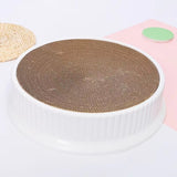 Cat Scratcher Cardboard Cat Couch Bed Scratcher New Scratch Board Socket Round Wear Corrugated Integral Chip Resistant Pet Toy