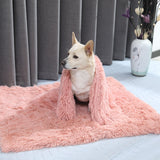 Fluffy Plush Dog Blanket Pet Sleeping Mat Cushion Mattress Extra Soft Warm Pet Throw Blankets for Small Medium Large Dogs &amp; Cats