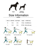 2.6M Hands Free Dog Slip Leash for Running Multifunctional Dog Training Leads Nylon Double Leash for Puppy Small &amp; Large Dogs