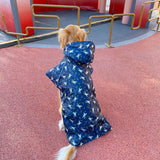 S-4XL New Dog Raincoat Pet Dogs Raincape Clothes For Small Large Dogs Poncho Golden Retriever Rain Coat Waterproof Pet Clothing