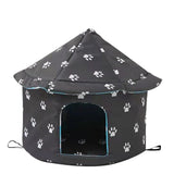Outdoor Pet Dog House Foldable Bed Soft Winter Camouflage Waterproof Rainproof Cat Kennel House Pet Shelter