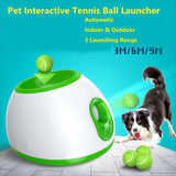Automatic Ball Launcher Dog Toy Pet Tennis Launcher  Auto Throwing Machine 3/6/9m Dog Interactive Toy Tennis Ball Dropshipping