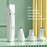 4 in 1 Pet Electric Hair Trimmer 5V USB With 4 Blades Professional Recharge Haircut For Dogs Cat Grooming Clipper Nail Grinder