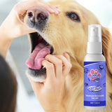 Pet Mouth Cleaning Spray Mouthwash Dog Cat Mouth Teeth Clean Breath Bad Fights Plaque Tartar Gum Dise-ase Mouth Freshener
