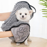Pet Absorbent Towel Dog Bath Towel Cat Quick-drying Absorb Water Glove Puppy Kitten Soft Towel Pet Cleaning Supplies