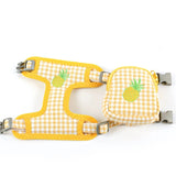 Adjustable Chest Strap For Dogs Cat Snack Bag Collar Portable Pet Outdoor Walking Harness With Leashes Pet Accessories